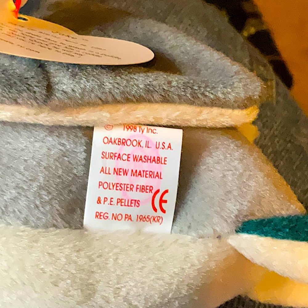 Retired 1997 “Jake” The Drake Duck Beanie Baby. Tush Tag Error:1998 Born 1997 - Picture 8 of 8